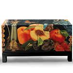 Комод чёрный с росписью Натюрморт Still life варинант исполнения - 1 | Loft Concept в Самаре