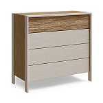 Комод 4 ящика с подсветкой на рельефном фасаде Warm Industrial варинант исполнения - 6 | Loft Concept в Самаре