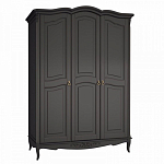 Шкаф черный из массива бука в стиле прованс Black Provence варинант исполнения - 2 | Loft Concept в Самаре