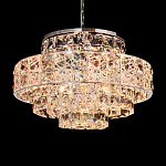 Люстра хрустальная в неоклассическом стиле на серебристом каркасе Majesty варинант исполнения - 2 | Loft Concept в Самаре