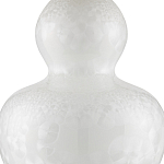 Настольная лампа фарфоровая с плиссированным конусовидным абажуром White Glaze варинант исполнения - 1 | Loft Concept в Самаре