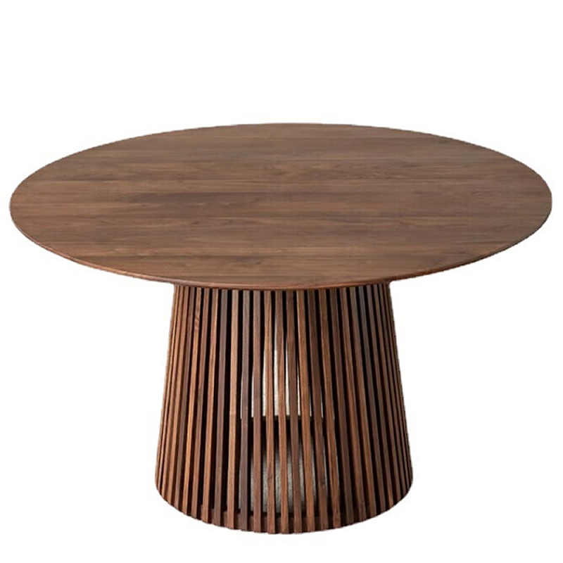 Стол обеденный круглый Walnut Dining Table Орех Стол обеденный круглый Walnut Dining Table Орех в Самаре | Loft Concept