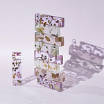 Подставка для телефона из эпоксидной смолы с цветами белая Epoxy Flowers Phone Stand White варинант исполнения - 5 | Loft Concept в Самаре