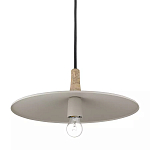 Подвесной светильник круглый в сочетании дерева и металла Space варинант исполнения - 3 | Loft Concept в Самаре