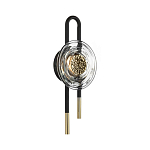 Бра с черным основанием и золотистым декором Bruno варинант исполнения - 4 | Loft Concept в Самаре