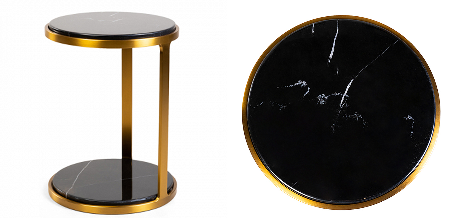 Приставной стол Viorel Marble Side Table Приставной стол Viorel Marble Side Table - Loft-Concept в Самаре