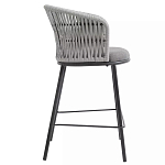 Стул барный с декоративным плетением на спинке и подлокотниках Chair Weave варинант исполнения - 1 | Loft Concept в Самаре