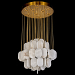 Люстра с овальными подвесками из натурального камня Spatial Composition варинант исполнения - 3 | Loft Concept в Самаре