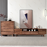 Тумба под телевизориз массива дерева TV Stand made of Walnut Wood варинант исполнения - 2 | Loft Concept в Самаре