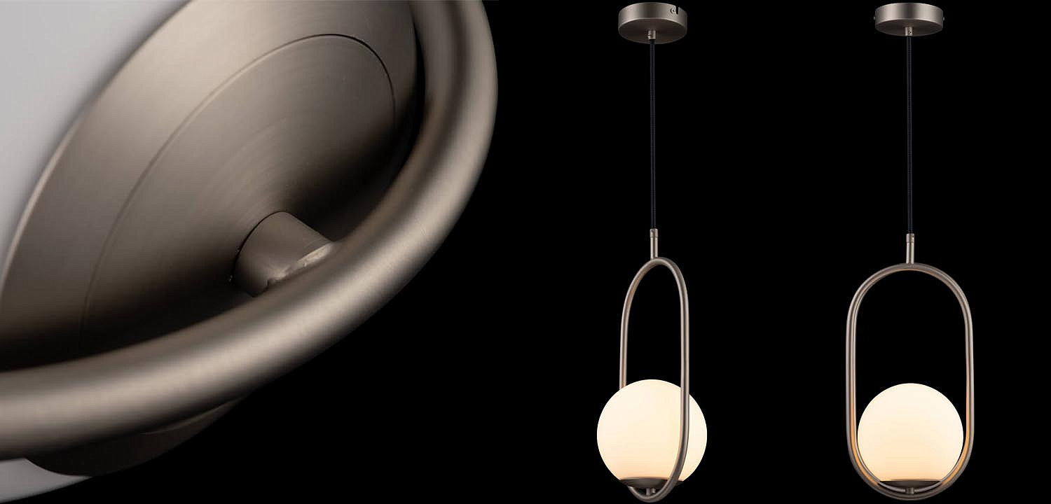 Подвесной светильник B.LUX C Ball oval nickel Подвесной светильник B.LUX C Ball oval nickel - Loft-Concept в Самаре