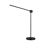 Настольная лампа черного цвета с круглым основанием и длинным прямым плафоном Trumpet tube варинант исполнения - 1 | Loft Concept в Самаре