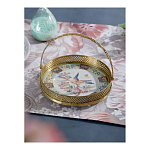 Блюдо фарфоровое с бронзовой ручкой Paradise Dish with Handle варинант исполнения - 3 | Loft Concept в Самаре