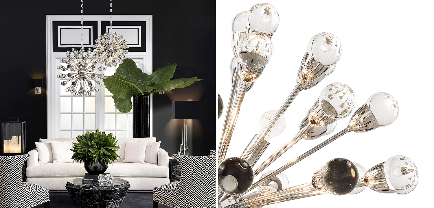 Люстра Eichholtz Chandelier Anto L Nickel - Loft-Concept в Самаре