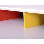 Письменный стол с 2-мя чёрными выдвижными ящиками и нишей с цветными разделителями Ballan варинант исполнения - 4 | Loft Concept в Самаре