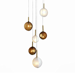 Люстра светодиодная с сферическими стеклянными плафонами Splatter варинант исполнения - 2 | Loft Concept в Самаре