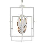 Люстра белая прямоугольная с абажурами в виде цветков тюльпана White Tulips варинант исполнения - 4 | Loft Concept в Самаре