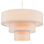 Люстра круглая трехъярусная с тканевыми абажурами Light Soft Glow варинант исполнения - 3 | Loft Concept в Самаре