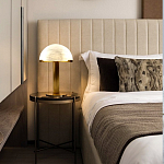 Настольная лампа c абажуром в форме купола из натурального камня  Heavenly Harmony варинант исполнения - 5 | Loft Concept в Самаре