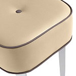 Квадратный мягкий пуф на белых ножках Winton Pouf Square варинант исполнения - 20 | Loft Concept в Самаре