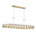 Люстра овальная с круглыми светодиодными источниками света Maxine Light варинант исполнения - 3 | Loft Concept в Самаре