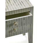 Тумбочка прикроватная White Pearl BEDSIDE CABINET 2 DRAWER варинант исполнения - 2 | Loft Concept в Самаре