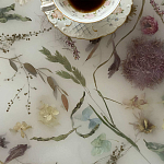 Журнальный стол из эпоксидной смолы с цветами White Flowers Epoxy Resin Coffee Table варинант исполнения - 3 | Loft Concept в Самаре