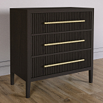 Комод Primo с 3 выдвижными ящиками Темный орех варинант исполнения - 4 | Loft Concept в Самаре