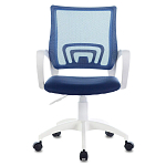 Офисное кресло с основанием из белого пластика Desk chairs Blue варинант исполнения - 4 | Loft Concept в Самаре