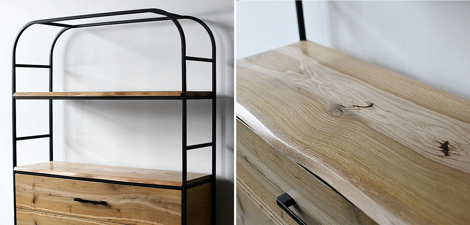 Стеллаж Glenn Industrial Metal Rust Two Drawers Rack Стеллаж Glenn Industrial Metal Rust Two Drawers Rack - Loft-Concept в Самаре