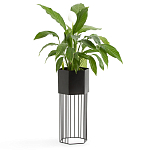 Кашпо Elevated Planters Сlive 59 черное  варинант исполнения - 3 | Loft Concept в Самаре