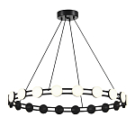 Люстра кольцевая с круглыми светодиодными источниками света Maxine Light варинант исполнения - 1 | Loft Concept в Самаре