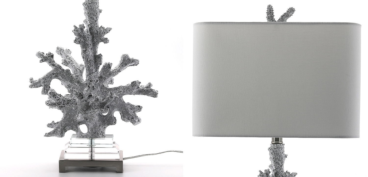 Настольная лампа Coral Grey Table Lamp Настольная лампа Coral Grey Table Lamp - Loft-Concept в Самаре