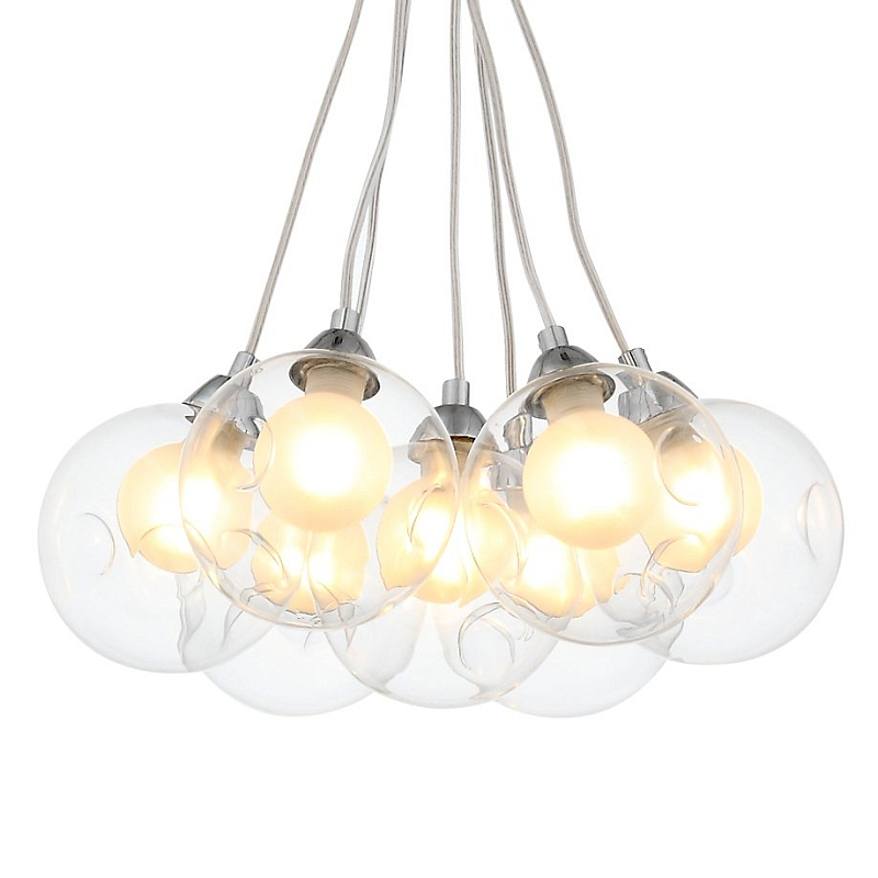 Люстра Bocci 28.7 Round Pendant Chandelier 7 плафонов Хром в Самаре | Loft Concept 