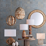 Люстра в форме шара с декором из круглых декоративных элементов Texture Discs варинант исполнения - 4 | Loft Concept в Самаре