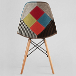 Стул с обивкой в технике пэчворк DSW варинант исполнения - 4 | Loft Concept в Самаре