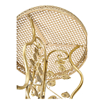 Столик приставной золотистый с орнаментом на столешнице Tanzania варинант исполнения - 3 | Loft Concept в Самаре