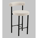 Стул полубарный Floreo букле молочный варинант исполнения - 1 | Loft Concept в Самаре