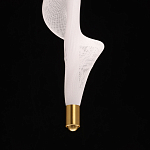 Люстра с белым скрученным плафоном Golden Swirl варинант исполнения - 8 | Loft Concept в Самаре