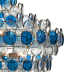 Люстра с каскадом из круглых декоративных элементов Harmony of Light варинант исполнения - 1 | Loft Concept в Самаре