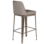 Стул барный светло-серый из экокожи Spectacular High Bar Stool варинант исполнения - 2 | Loft Concept в Самаре