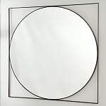 Зеркало в черной металлической раме Urban Style Mirror варинант исполнения - 2 | Loft Concept в Самаре