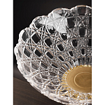 Чаша стеклянная прозрачная на бронзовой подставке с фигуркой девушки Eden Garden варинант исполнения - 7 | Loft Concept в Самаре