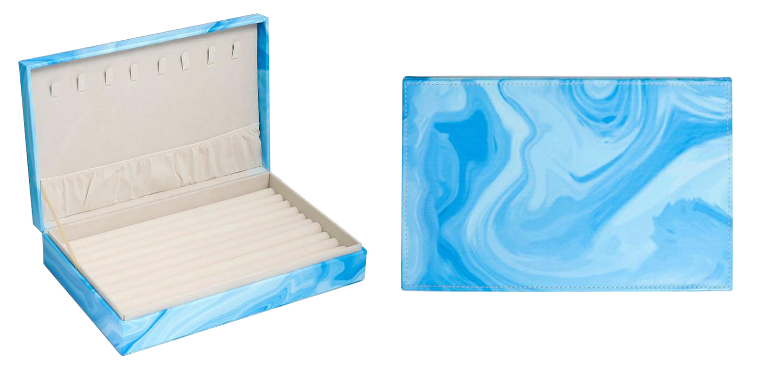 Шкатулка Marble Pattern Box blue Шкатулка Marble Pattern Box blue - Loft-Concept в Самаре