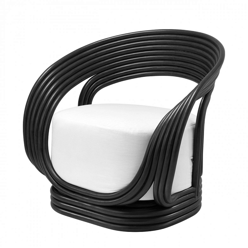 Кресло Eichholtz Chair Romeo Black Белый Черный Кресло Eichholtz Chair Romeo Black Белый Черный в Самаре | Loft Concept