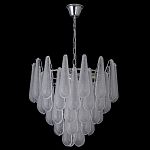 Люстра с подвесками из рифленного стекла в форме капель Textured Glass Chandelier варинант исполнения - 15 | Loft Concept в Самаре