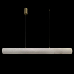 Подвесной светильник линейный цилиндрической формы из натурального алебастра Alabaster Geometry варинант исполнения - 2 | Loft Concept в Самаре