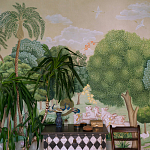 Обои ручная роспись Dandaka Glades Original colourway on painted Xuan paper варинант исполнения - 3 | Loft Concept в Самаре