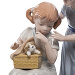 Статуэтка фарфоровая Девочки с собачками Charming Statuette варинант исполнения - 1 | Loft Concept в Самаре