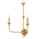 Бра настенное золотого цвета в форме подсвечника Graceful Smoothness варинант исполнения - 2 | Loft Concept в Самаре