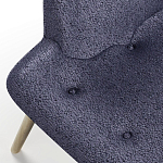 Мебельная ткань Шенилл синий цвет 138 см T4-33 варинант исполнения - 3 | Loft Concept в Самаре